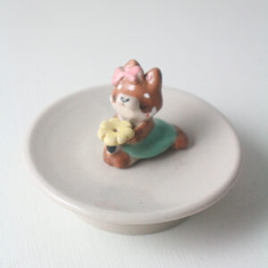 Red Panda Girl Incense Stick Holder