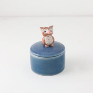 Owl Container - Blue