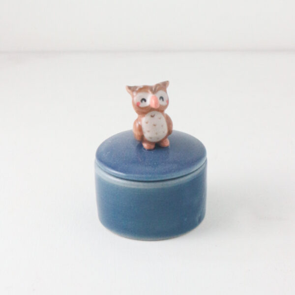 Owl Container - Blue
