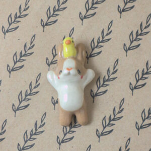 Rabbit with Duck Chopstick Holder