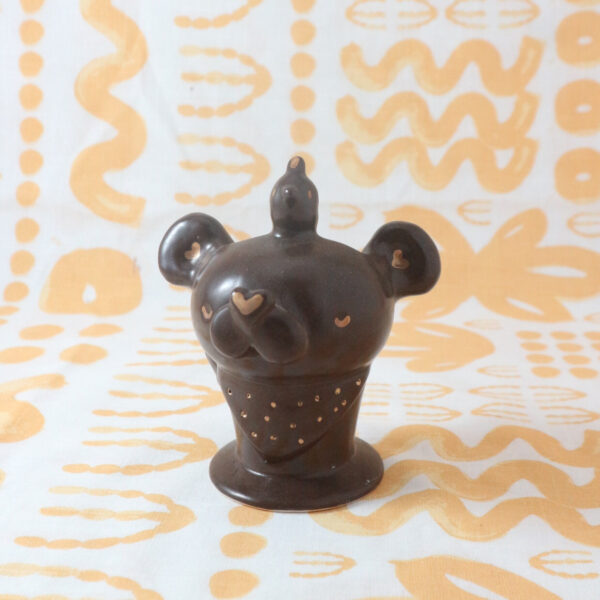 Bear & Bird Glasses Holder with Gold Accent - Image 2