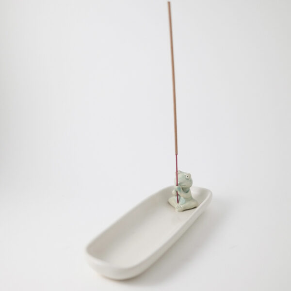 Frog #3 Rectangle Tray Incense Stick Holder - Image 3