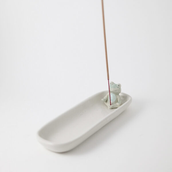 Frog #2 Rectangle Tray Incense Stick Holder - Image 2