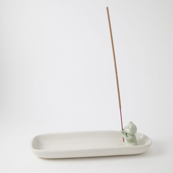 Frog #3 Rectangle Tray Incense Stick Holder - Image 2