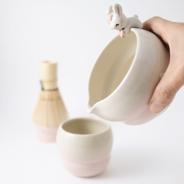 Rabbit Red Love Matcha Bowl Set - Image 2