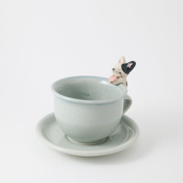 Frenchie Cup & Saucer