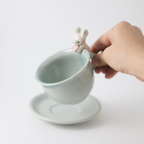 Rabbit Cup & Saucer - Image 2